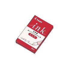 파이롯트 파이롯트 만년필 잉크 카트리지 5개입 (IRF-5S-), R레드