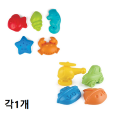 하페 모래놀이 바다생물+탈것 각1개, 1개, 300g, 단품