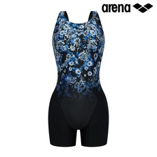 아레나 일반 3부 반신 U백 블랙 A5FL1LD43 여성 수영복