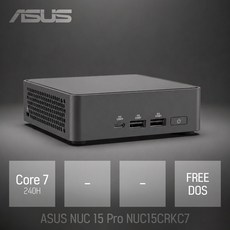 ASUS NUC 15 Pro NUC15CRKC7 (베어본) 코어7 240H / 인강용 사무용 비즈니스용 가정용 미니PC, NUC15CRKC7 (Core7 240H) (베어본) NUC15CRKC7 (Core7 240H) (베어본)