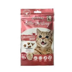 Hulucat 卡滋化毛潔牙餅 貓餅乾 牛肉, 60g, 1個