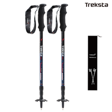 트렉스타 초경량 195그램 듀랄루민 3단 등산스틱 세트 (케이스), DV001, 2개