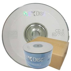 【台灣製造】 600片(一箱)-A級PLEXDISC LOGO CD-R 52X 700MB空白光碟片/燒錄片, 1箱, 50片裸縮