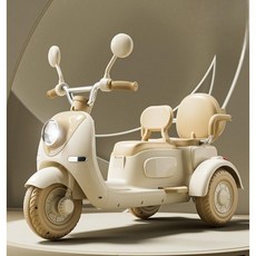 전동차 오토바이 장난감 세발자전거 전동바이크, 오프화이트, 1