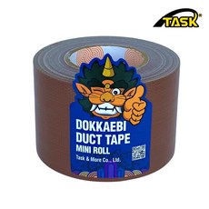 도깨비 수출용(국내산) 덕트테이프 덕테이프 미니롤 BROWN 50mmX10m, 1개