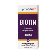 Superior Source 複合維生素B7片劑 1000mcg, 100顆, 1盒