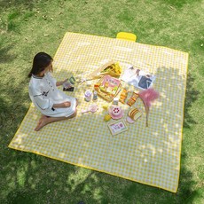 셸라리스 아웃도어 피크닉 돗자리, 배색옐로우