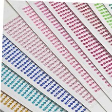 만들기재료 보석 스티커 비즈 크리스탈 큐빅 장식 3mm, 큐빅스티커3mm, 옐로우