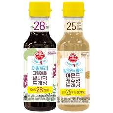 오뚜기 Light&Joy 저칼로리드레싱(냉장) 그린애플발사믹 3개+아몬드캐슈넛 3개, 1개, 단품