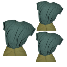 1+1+1 국산 남여공용 순면 반팔티 라운드 컬러 면티셔츠