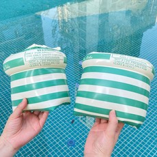 르미나인 암링 kc인증 암튜브2P 감성 워터파크 물놀이 팔튜브 감성, 1개, 그린스트라이프