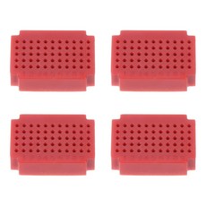 파티킬 미니 브레드보드 솔더리스 소형 55 타이 포인트 프로토타입 PCB 전자 키트 플레이트 ZY-55 빨간색, Red