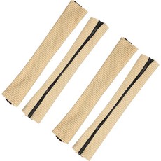 PATIKIL 22x4 사무용 의자 팔걸이 커버 2쌍 지퍼 탈착식 휴식 슬립커버 손걸이 보호대 베이지색, Beige