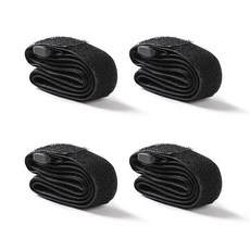 캠프웨이 벨크로 압축벨트, 블랙, 4개