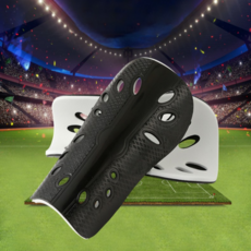 축구보호대 신가드 일체형 초경량 정강이보호대, 1개, 블랙
