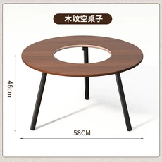 휴대용 야외 캠핑 BBQ 테이블 접이식 숯불 스토브에서 요리하기에 이상적 가정 사용자 피크닉에 적합, 03 나뭇결 컬러 업그레이드 세트