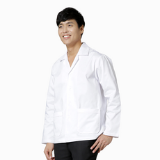 20수남T/C위생복-상의만 긴팔 식품위생복 공장 급식실 가운 산업유니폼 단체복 위생가운