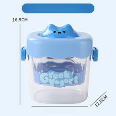 다사그레이 꾹짜요 유청분리기 대용량 레몬, 1개, 캐릭터 블루 1.5L 분리형 세척 용이