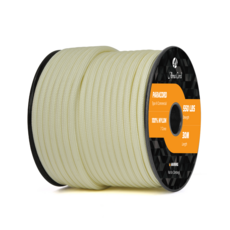 [10+1이벤트] 군용등급 550 파라코드 4mm 30m TypeIII 7심 100%나일론 낙하산 줄 캠핑 야외 활동 DIY 프로젝트, 크림