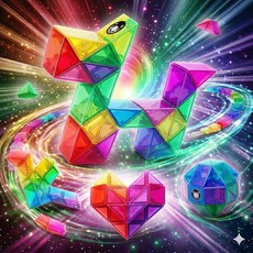 매직 스네이크 Magic Snake 입체 퍼즐 뇌 트레퍼즐 로직 퍼즐 스트레스 해소 Desktoy 손가락 끝 훈련 공간 인식 사고력 훈련 성인의 여가 시간 성인·시니어용 지능 퍼즐, 1개, 상세페이지 참조, 1피스