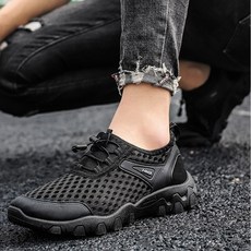 남자 망사 운동화 트레킹화 메쉬소재 통기성 물빠짐