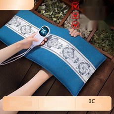 소파전기매트 1인용 전기방석 쇼파전기장판 온열방석, 21. 기본 린넨 블루 (3단천일염)