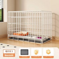 반려동물 울타리 강아지 철망 반려견 고양이 철장 펜스, 1개, 화이트 프리미엄