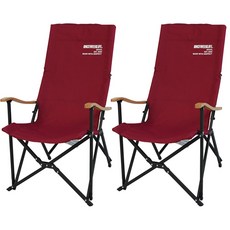 원스위크라이프 롱 릴렉스 캠핑의자 특대, 버건디, 버건디 x 2개