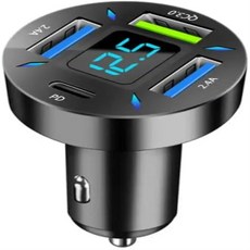 차량용 충전기 66W 시가 라이터 USB 4포트 .0 PD 2.4 Andro와 호환되는 어댑터, 01 빠른