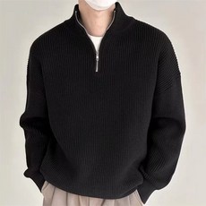 투니스 남성 스타일리시 반집업 니트 스웨터