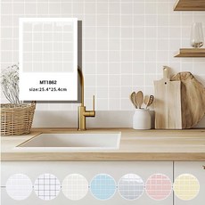 [Smtone] 입체 벽 타일시트지/바닥시트지 셀프 인테리어 10장, MT1862