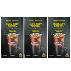 이디야 브라질 프레투 아메리카노, 3개, 100개입, 1g