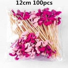 하트 꽃 모양 대나무 꼬치 뷔페 컵케이크 과일 디저트 스틱 칵테일 웨딩용, 1개