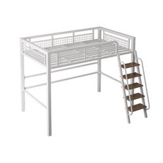 벙커 침대 옷장 성인 원룸 책상 프레임 학생 기숙사, 1000x1900mm, A. 흰색(오른쪽 앞 비스듬)