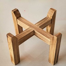 화분 받침대 고정형 나무재질 원목받침대 화분받침대, H. 내경 38cm