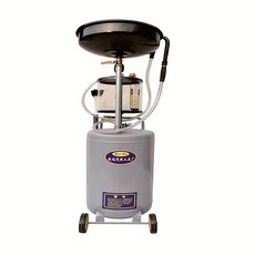 미션오일드레인 받이 오일코크볼트 엔진오일 미션오일 폐유 수집 드레인 이동식 바퀴형 강철, 80L 회색 서랍형 원형