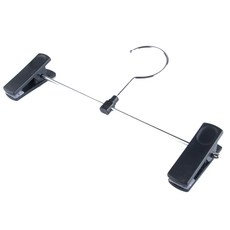 국내생산 심플스타일 논슬립 고급바지걸이, 검정, 20개