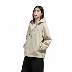 지프스피릿 남성용 봄가을 후드 아웃도어 자켓 캐주얼 워크웨어 스타일 솔리드 컬러 루즈핏 점퍼 2452