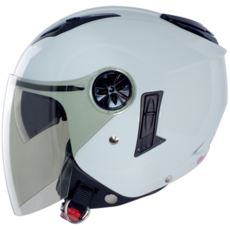 GP-5 235 繽紛馬卡龍色系安全帽 導風孔設計 內墨鏡 DOT認證 雙鏡片, 白色