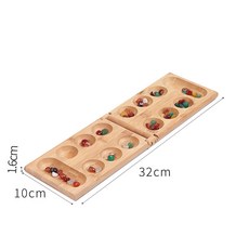 48pcs 체스 스톤이있는 새로운 만칼라 보드 게임 만칼라 대나무 클래식 전략 게임 접는 나무 보드 체스 십대를위한 세트