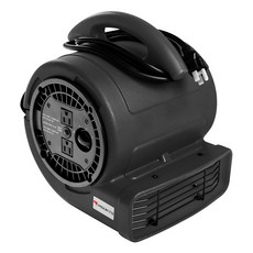 MOUNTO 1/5hp Air MOVER 오버 800cfm 송풍기 팬 카펫 바닥 건조 팬 - 3단 스피드 컴팩트 에어 무버 듀얼 콘센트 포함 건조 냉각 공기 순환을 위한, 블랙