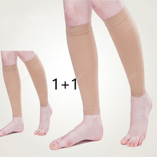 SAMARA 종아리 압박스타킹 밴드 편안한 의료용 1+1 세트, 2개, 종아리/무릎형