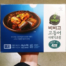 bibigo 비비고 고등어 시래기조림 160g 4개입 매콤한 밥도둑 양념 밀키트, 160G X 4, 1세트
