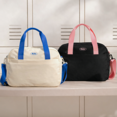 라쿤스위밍 보부상 수영 가방 수영장 수영복 방수 가방 물놀이 비치백, 블랙 핑크