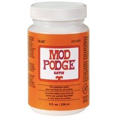 Mod Podge PLCS11272 Water base Sealer Glue Satin Finish 8 oz. Clear, 1개, 1ml