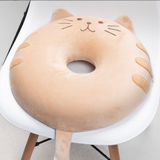MIROSE 고양이 도넛방석 치질방석 회음부방석 임산부선물, 1개, MJ_BR