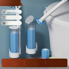 리필형 일회용 변기솔 비데청소 전용 틈새솔, 11. 리필 12헤드 (오션)