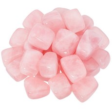 SUNYIK 1LB Rose Quartz Tumbled Polished Stones 0.7''-1.3'' Healing Crystals for Jewelry Making, 로즈 쿼츠, 0.7''-1.2''
