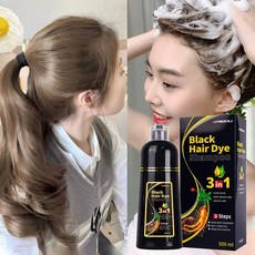 거품염색약 새치커버샴푸 저자극염색약 식물성분 간편염색 셀프염색약, 1개, 체스넛 브라운