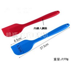 綠瓶子 一體成形刮刀 27公分 奶油刮刀 矽膠刮刀, 1個